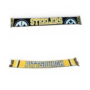 Steelers NFL Scarf for Unisex Adult, One Size Black Gold Reebok Team Apparel